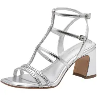 Tamaris Sandalen met riem zilver