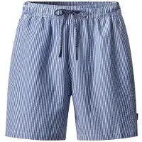Hackett London Zwemshorts 'SEERSUCKER' royal blue/koningsblauw