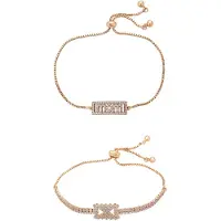 Faina Armband goud / transparant
