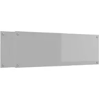 vidaXL Keukenachterwand 2 st Lichtgrijs 120 x 40 cm gehard glas