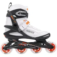 Roces Icon X 80 Skeelers - Inline Skates - Wit/Oranje - Maat 45
