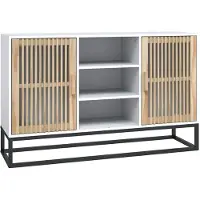 vidaXL Dressoir, wit, 105x30x65 cm, houtvezel