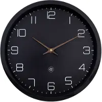 Nextime - Wandklok 30cm - Stil - Zwart - Papier & Bioplastic - nXt