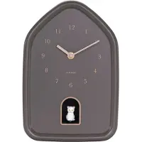 Karlsson Modern Kitty earth Wandklok | Ø29.1cm | Earth bruin