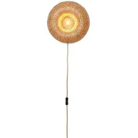 Good&Mojo Wandlamp Barbados, dimbaar, hout licht, Woon-/ Eetkamer, Bamboe, Wandlamp hout
