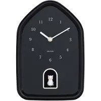 Karlsson Modern Kitty Wandklok | Ø29.1cm | Zwart