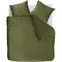 Ambiante Velvety dekbedovertrek - Tweepersoons - 200 x 200/220 cm - Groen