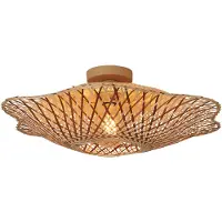 Good&Mojo Bamboe LED Plafondlamp Madura | 1X E27 Max 60W | Warm Earth Tones