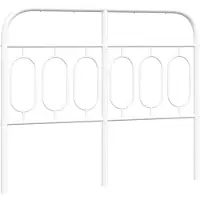 vidaXL Vervangend hoofdbord 120 cm metaal wit