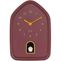 Karlsson Modern Doggy Wandklok | Ø29.1cm | Burgundy rood