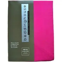 Beddinghouse Luxe Percale Katoen Hoeslaken - 80/90x210 cm - Fuchsia - Extra Hoge Hoek 30 cm - Perfecte Pasvorm