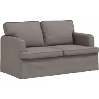 vidaXL Bankstel 2 st Taupe Stof