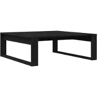 vidaXL Salontafel, zwart, eikenlook, 100 x 100 x 35 cm, houtvezel