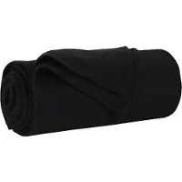 vidaXL Dekentjes 24 st Zwart 170 x 130 cm 7.43 kg Fleece