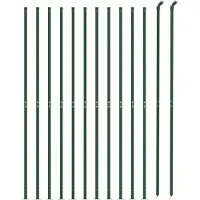 vidaXL Draadgaashek met flens 1,1x25 m groen