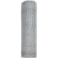 vidaXL Hexagon Hek Zilver 0,6 x 10 m Gegalvaniseerd staal
