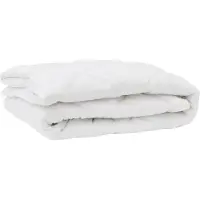 vidaXL Dekbed met kussen 3 pcs Wit Microvezel