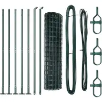 vidaXL Gelast Draadhek met Betonnen Basis 10 x 1,2 m (B x H)