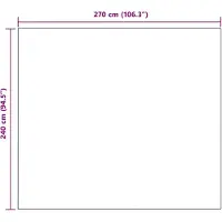 vidaXL plaid Paars 270 x 240 cm 0.91 kg Fleece