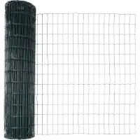 vidaXL Euro Hek Groen 1,4 x 10 m PVC-gelaagd ijzer