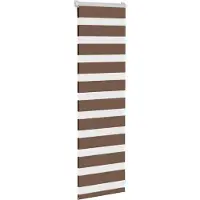 vidaXL Zebra rolgordijn 40x100 cm stofbreedte 35,9 cm polyester bruin