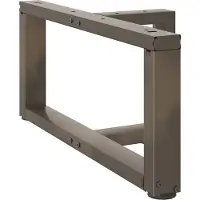 vidaXL Salontafelpoten 2 st T-vormig 70x25x(30-31) cm staal naturel