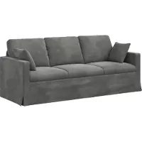 vidaXL Bank Donkergrijs 198 x 78 x 80 cm Fluweel