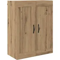 vidaXL Highboard Artisan Eiken 69,5 x 34 x 180 cm Bewerkt hout