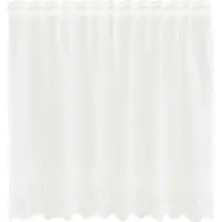 vidaXL Lacegordijn met gordijnen Bloemen Wit 80 x 150 cm Polyester