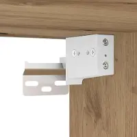 vidaXL TV Wandkast 30 x 31 x 100 cm Ambachtelijk Eiken Bewerkt hout