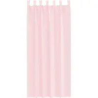 vidaXL Gordijnen voile met lussen 2 st 140x245 cm lichtroze
