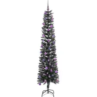 vidaXL Kunstkerstboom met 300 LED Groen 240 cm PVC en Plastic en Staal