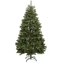 vidaXL Kunstkerstboom met 300 LED Groen 180 cm PVC en Metalen