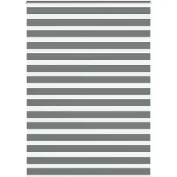 vidaXL Dubbele rolgordijn, donkergrijs, 160x230 cm, stofbreedte 155,9 cm, polyester