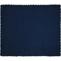 vidaXL Antislip deken van imitatie konijnenbont Olite Marine Blauw