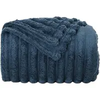 vidaXL Dekentjes 6 st Marineblauw 200 x 150 cm 4.75 kg Fleece