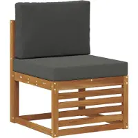 vidaXL Sectionele bankset met kussen 5 pcs Natuurlijk en Antraciet