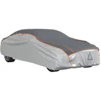 vidaXL Autohoes voor sedan hagelbescherming S zilverkleurig en grijs