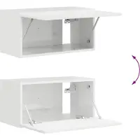 vidaXL Tv-meubelset 5 st Hoogglans wit Bewerkt hout