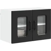 vidaXL Vaatwasserpaneel Kalmar Zwart 60 x 31 x 40 cm Bewerkt hout