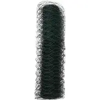 vidaXL Hexagon Hek Groen 0,8 x 10 m PVC