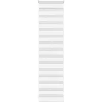 vidaXL Zebra rolgordijn 55x200 cm stofbreedte 50,9 cm polyester wit