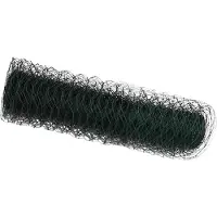 vidaXL Hexagon Hek 0,4 x 50 m PVC Groen