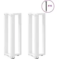 vidaXL Eettafelpoten 2 st T-vormig 90x35x(72-73) cm staal wit