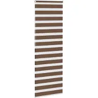vidaXL Zebra rolgordijn 90x200 cm stofbreedte 85,9 cm polyester bruin