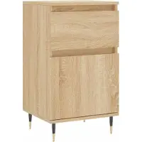 vidaXL Dressoir 40x35x70 cm bewerkt hout sonoma eikenkleurig
