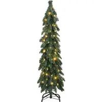 vidaXL Kunstkerstboom met verlichting 60 LED's 120 cm