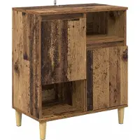 vidaXL Dressoirs 3 st Oud Hout 60 x 35 x 70 cm Bewerkt hout