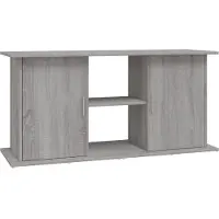 vidaXL Aquariumstandaard 121x41x58 cm bewerkt hout grijs sonoma eiken