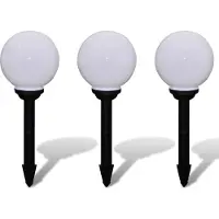 vidaXL Tuinpadlampen 3 st met grondpin LED 20 cm